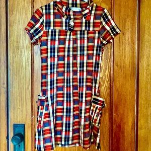 Retro vintage Y2k/90s plaid mini dress